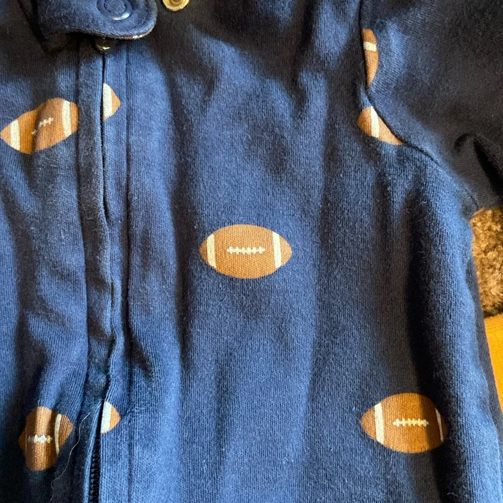Carter’s 2 Infant Size 6 Months Boys Outfits Playsuits Football & Stripes